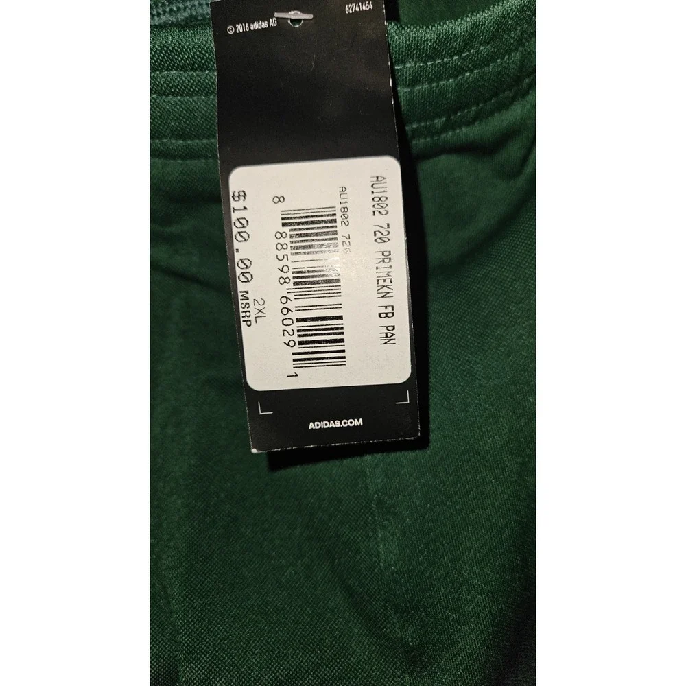 New‎ Adidas Hyped P Football Compression Pants Mens 2XL Green White Logo 580PA